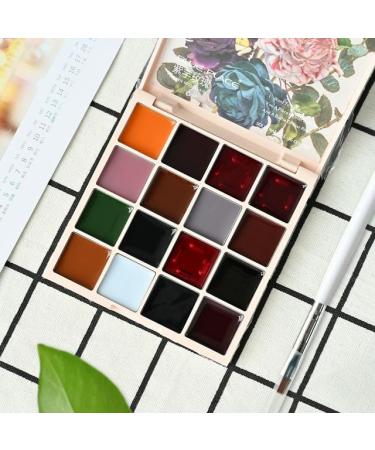 16 Colors Soild Nail Gel Palette Japanese Solid Soak Off UV LED Nail Polish Gel Jelly Salon Gel Semi Permanent Varnishes Hybrid - (Color: 5)