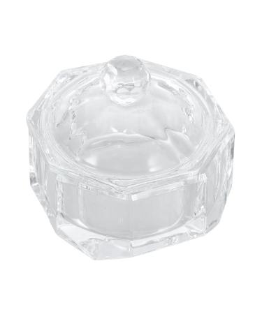 Mikinona Nail Art Crystal Cup Liquid Containers Skull Decor Manicure Salon Nail Bowls Dappen Monomer Dish Nail Painting Pen Nail Glassware Manicure Mini Dappen Dish Crystal Glass K5