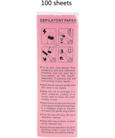 Greattangle 100 pcs Professional Fleece Wax Papers for Leg Hair Removal | Effective Depilatory Beauty Tool - Buy Online on GoSupps.com