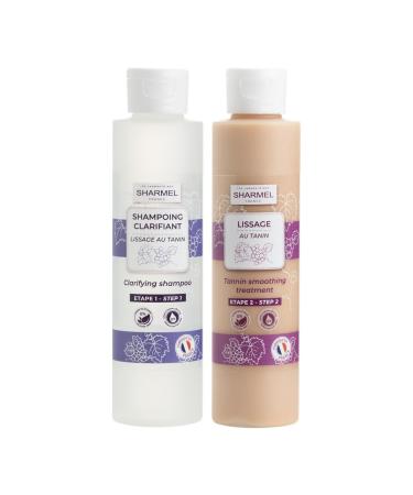 TANIN STRAIGHTENING KIT WITH GRAPE EXTRACT - 0% SILICONE - 0% SULFATE - 0% FORMALDEHYDE - Made in France - 300ml (2x150ml)