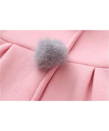 TMEOG Newborn Toddler Baby Girls Rabbit Ears Cloak Hooded Coat | 12-18 Months | Pink - Buy Online on GoSupps.com