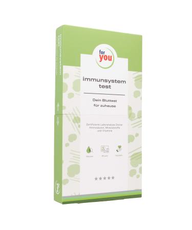 Immune system test for home |Test kit for immunvital fabrics from Foryou EHEALTH - certified laboratory |Nutrition tips & dosage recommendations for nutritional supplements in the result report - Buy Online on GoSupps.com