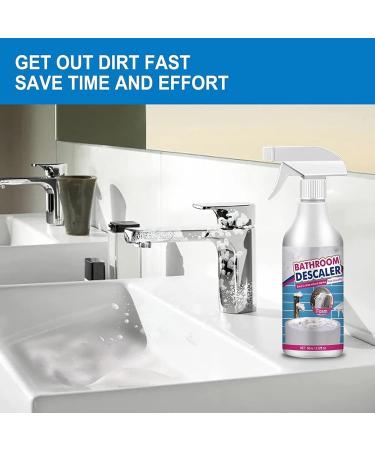 Bathroom Descaler Spray Jue Fish Bathroom Descaler Joe Fish Stubborn Stains Cleaner Bathroom Descaler Limescale Cleaner Shower for Toilet Bath Shower (1 Bottle) - Buy Online on GoSupps.com