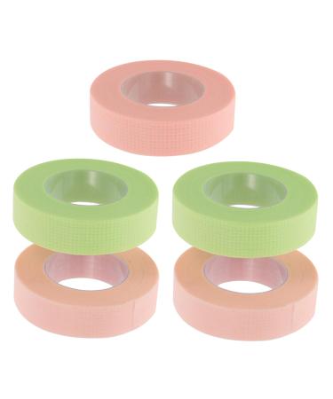 Beavorty 5 Rolls Grafting Eyelash Tape Cleanser Facial Tools Cleaner Under Eye Tape Lash Extensions Supplies Wash Applicators Gel Adhesive Eyelash Tape Non-woven Fabric Detergent Sensitive