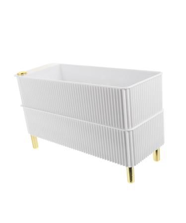 Artibetter Box Containers with Lids Egg Holder Organizer Portable Fridge Tray The Pet White re-usable White 26.5X16X10CM