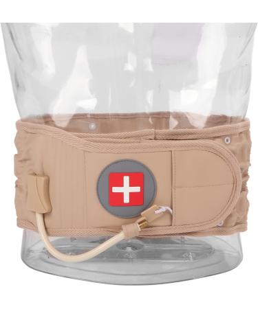 Inflatable Lumbal Traction Belt - Lumbar Support & Spine Traction Device (Khaki) | Ships Internationally - Buy Online on GoSupps.com