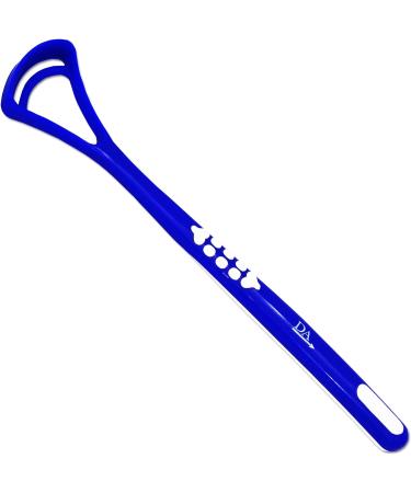 Set of 2 Dark Blue & Pink Tongue Scraper Cleaners - Improve Oral Hygiene - Buy Online on GoSupps.com