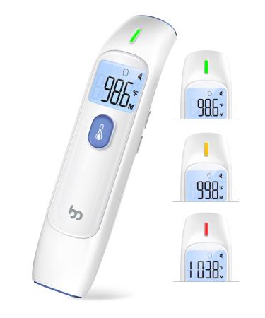 Baby Digital Thermometer, No-Touch Forehead Thermometer for Adults, Kids, Toddlers, Infrared Temporal Thermometer with Silent Mode, FSA HSA Eligible