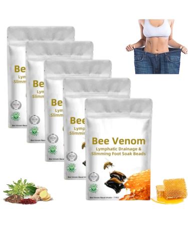 Lukmlca Bee Venom Foot Soak Lukmlca Bee Venom Lymphatic Drainage & Slimming Foot Soak Beads Lukmlca Bee Venom Lymphatic Drainage Foot Soak (5pack)