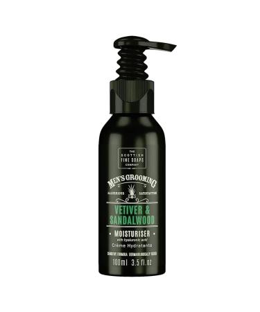 Men's Grooming by The Scottish Fine Soaps Company Vetiver & Sandalwood Moisturiser 100ml