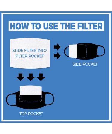 USA Made HEPA H-11 Face Mask Filter - Superior to PM2.5 - Pack of 50 - Buy Online on GoSupps.com