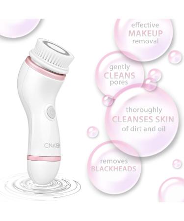 Rechargeable Facial Cleansing Spin Brush Set with 4 Exfoliation Heads - CNAIER Waterproof Face Spa System for Cleansing and Exfoliating - Buy Online on GoSupps.com