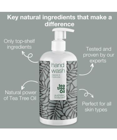 Australian Bodycare Hand Wash Tea Tree Oil hand wash for effective cleansing of both bacteria and dirt - Do you need a moisturising and effective hand soap Buy this with 100% natural Tea Tree Oil - Buy Online on GoSupps.com