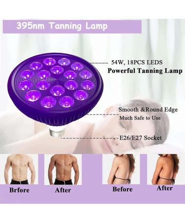 HYUNLAI Clip Lamp Light for Home Use - Su-nl-ig-ht Purple Light Body Face Bronzer 54W Self Ta-nn-er Facial Machine - Buy Online on GoSupps.com