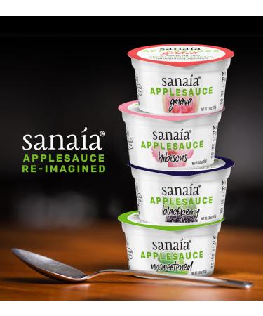 Sanaia Unsweetened Organic Applesauce - Island-Inspired Snack - 4oz Cups (Pack of 18) - Buy Online on GoSupps.com