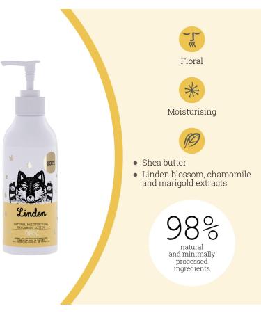 YOPE Natural Body Lotion Linden Flower Extract Shea Butter Coconut Oil Dry Skin 98% Natural ingredients Linden 300ml - Buy Online on GoSupps.com