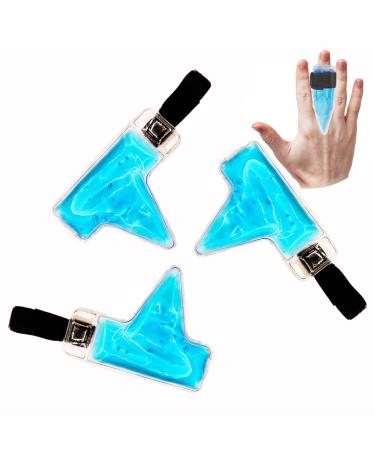 Finger and Toe Gel Pack -Reusable hot and Cold Therapy for Trigger Mallet Broken Finger Injuries Pain Knuckle Joint Fracture cryotherapy Strain Sprain Fasciitis