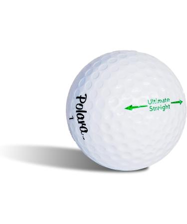 Polara Ultimate Straight Golf Balls | Extra Spin & Distance | Hook and Slice Correction | 1 Dozen White Balls - Buy Online on GoSupps.com
