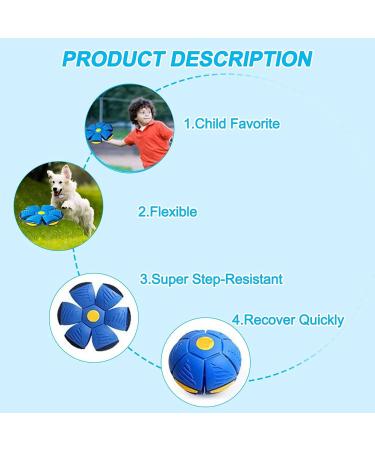 Buy Interactive Dog Toys - Frisbee Ball & Flying Saucer Ball for Training & Play | International Shipping Available - Buy Online on GoSupps.com