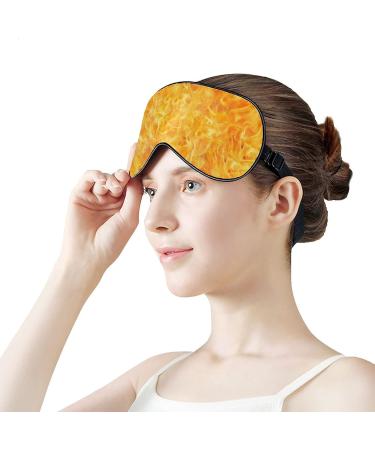 Flame Texture Sleep Mask for Women - Adjustable Eye Shades with Elastic Strap | Comfortable & Stylish Sleep Solution - Buy Online on GoSupps.com