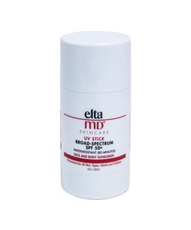 EltaMD UV Stick Sunscreen, Broad Spectrum Sunscreen Stick with SPF 50+, Mineral Face Stick Sunscreen, Oil-Free, Dermatologist Tested, Water-Resistant, Zinc Oxide Sunscreen Stick, 1.3 OZ Stick - Buy Online on GoSupps.com