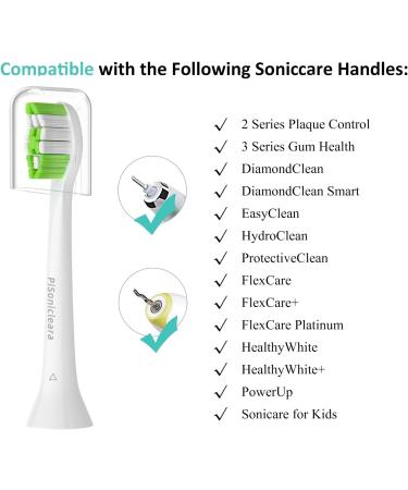 Pisonicleara Replacement Toothbrush Heads - 10 Pack Compatible with Philips Sonicare DiamondClean HX9023 HX9265 4100 C2 C3 C1 W2 W3 - Buy Online on GoSupps.com