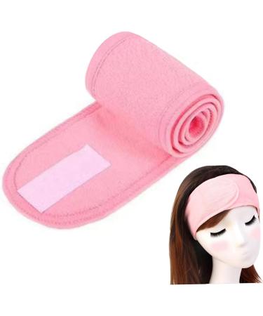 Spa Headband Spa Facial Headbands Pink Makeup Headband Shower Bath Head Wrap Skincare Hair Band with Fastening Tape for Washing Face - Buy Online on GoSupps.com