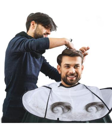 Hairdressing Cape Hair Cutting Cape Umbrella Salon Hairdresser Waterproof Hairdressing Cape Hairdresser Hair for Adults (White)