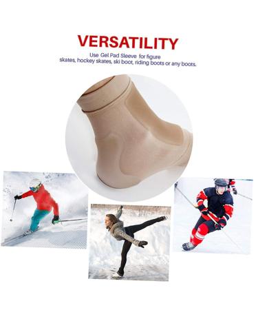 Mobestech 5 Pairs Skate Ankle Guards - Ankle Support Brace & Compression Socks for Men | Foot Protector & Hockey Pad Gel Set - Buy Online on GoSupps.com