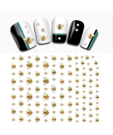 Bee 3D Nail Stickers - 2 Sheets DIY Self-Adhesive Insect Nail Art Decals - Buy Online on GoSupps.com