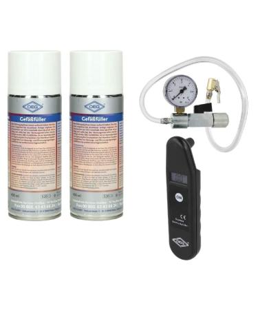 OEG vascular filler set including adapter with a manometer & proportion tester for expansion vessels (2x vascular filler including adapter & prevention tester)