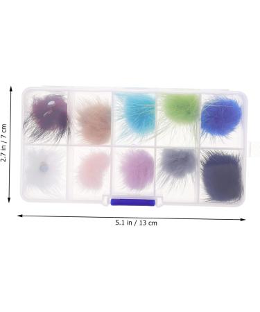 FRCOLOR Nail Polish Kit Boxes set charms puff puff Ornaments fluffy charms supplies brush velvet hairy 3d Decoration - Buy Online on GoSupps.com