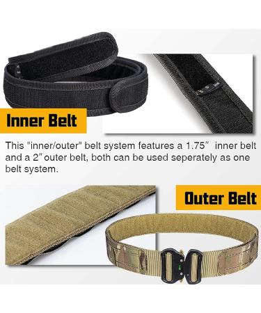 TWINFALCONS Men's Tactical Duty Belt - Medium Multicam | MOLLE Belt with Quick Release Metal Buckle - Buy Online on GoSupps.com