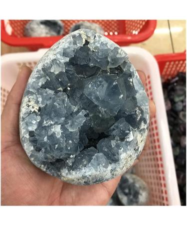 Natural Crystal Rough Home Decor Natural Celestite geode Quartz Cluster Specimen Blue Spar Hole Geode Gemstone Soothing Crystal Household Natural Stones (Size : 1250-1500g) - Buy Online on GoSupps.com
