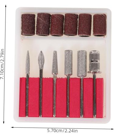 minkissy 1 Set Nail Polisher Nail Drill Bit Electric Nail Drill Nail Replacement Bits Manicure Sanding Bands Nail Sand Bands Pedicure Stainless Steel. Silicone. Quartz. Ceramics 7.1x5.7cm Picture 2 - Buy Online on GoSupps.com