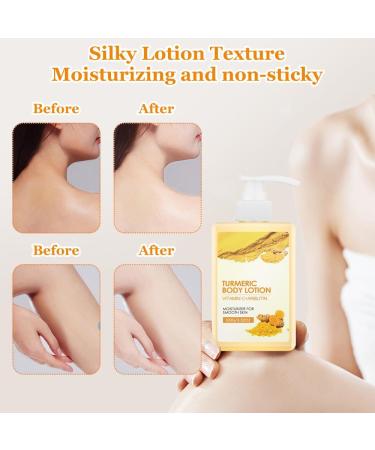 Horuili Turmeric Body Lotion Hyperpigmentation Elimination Lightening Complexion Turmeric Body Treatment Lotion for Smooth Nourished and Hydrated Skin - Buy Online on GoSupps.com