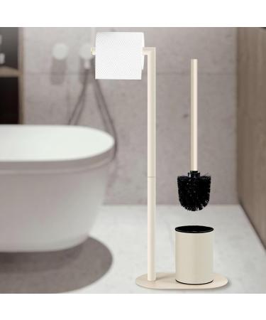 Space Saving Toilet Papers and Brush Holder Sturdy Stainless Steel with Brushed Finish for Contemporary Bathrooms - Buy Online on GoSupps.com