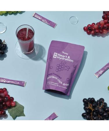 Heart & Hydration Grape Infused Drink Mix - 30 Packets, 0.25oz Each - Buy Online on GoSupps.com