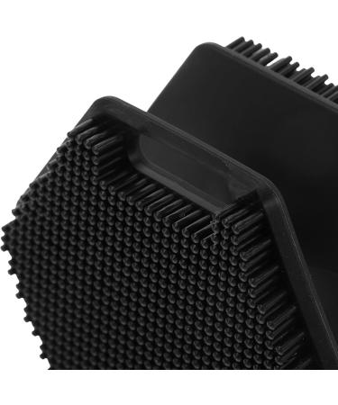 minkissy Silicone Face Scrubber Double Sided Face Cleansing Brush Manual Skin Care Face Exfoliator for Women Men Black - Buy Online on GoSupps.com