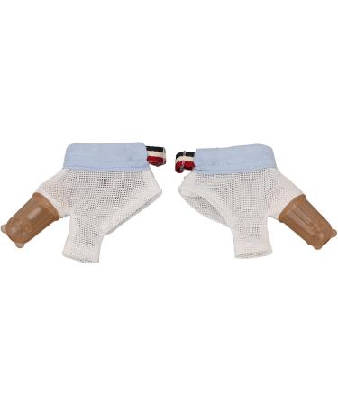 Thumb Protection Gloves for Thumb Sucking | Soft Adjustable Finger Protection - Blue Stop Littering & Aid Thumb Treatment - Buy Online on GoSupps.com