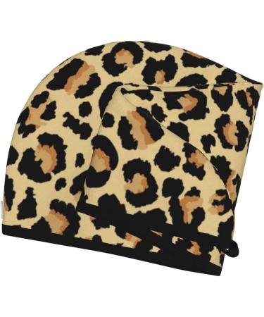 Leopard Microfiber Hair Towel | Soft & Super Absorbent Quick Dry Wrap for Women Ideal for Long Curly & Thick Hair - Buy Online on GoSupps.com