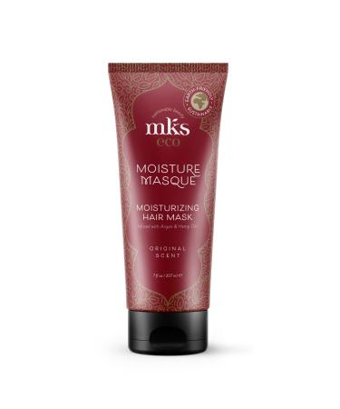 MKS eco Moisture Masque  Original Scent - 7 oz - Hydrating Hair Mask - Revitalizes Dry  Damaged & Distressed Hair - With Moroccan Argan Oil  Hemp Seed Oil - Vegan & Cruelty Free