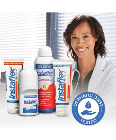 Instaflex Extra Strength Pain Relief Cream - 2oz | Soothes Muscle and Joint Pain | Fast-Acting Formula | Healthy Directions - Buy Online on GoSupps.com