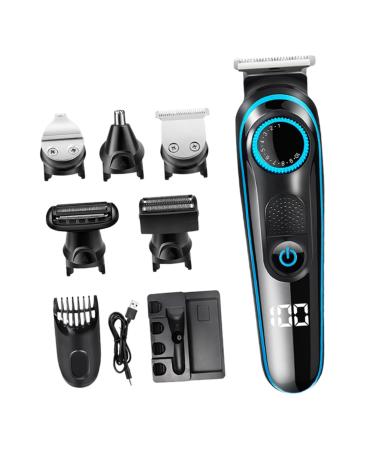 Angoily 1 Set Mustache Trimmer Clippers Body Shaving Kit M quinas De Afeitar para Hombres Professional Trimmer Head Trimmer Man Digital Display