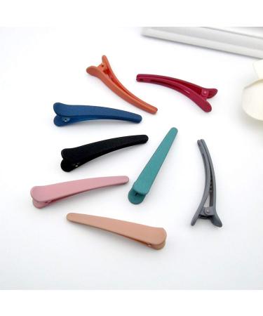 8PCs Colorful Hair Clips Set - Stylish Hairdressing Combi-Clip Barrettes for Women - 7.8 cm Matted Hair Accessories - Buy Online on GoSupps.com