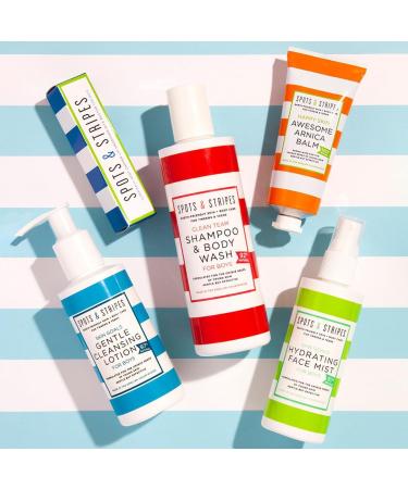  Spots & Stripes Spots & Stripes Shampoo and Body Wash for Boys 250ml a multi-tasking cleanser that leaves skin and hair clean balanced and fragrance-free. Sulfate-free - Buy Online on GoSupps.com