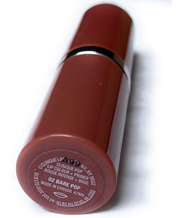Clinique Pop Lip Colour + Primer Lipstick 0.08 oz. Travel Size - Bare Pop 02 - Buy Online on GoSupps.com