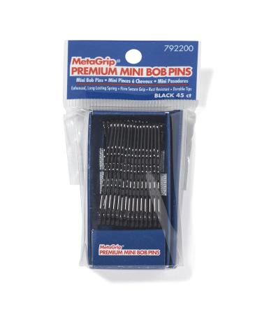 MetaGrip Black Mini Premium Bob Pins Black