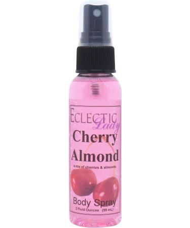 Cherry Almond Body Spray 2 ounces Body Mist for Women with Clean Light & Gentle Fragrance Long Lasting Perfume with Comforting Scent for Men & Women Cologne with Soft Subtle Aroma For Daily Use Regular Strength 2 Fl Oz (Pack of 1)