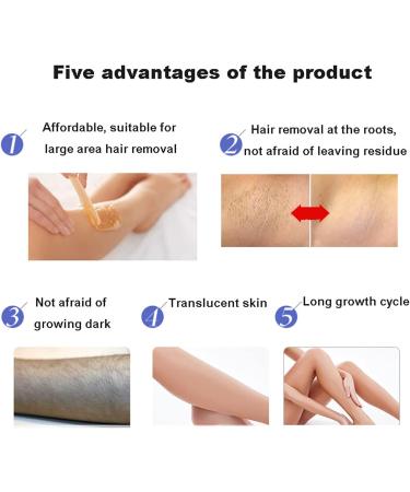 Hard Wax Beads at Home Painless Hair Removal 400g/14.11 oz.Brazilian Hair Removal Wax Beads for Face Eyebrow Back Chest Bikini Areas Legs Large Refill Pearl Beads with 10 Wax Sticks (Chamomile) - Buy Online on GoSupps.com
